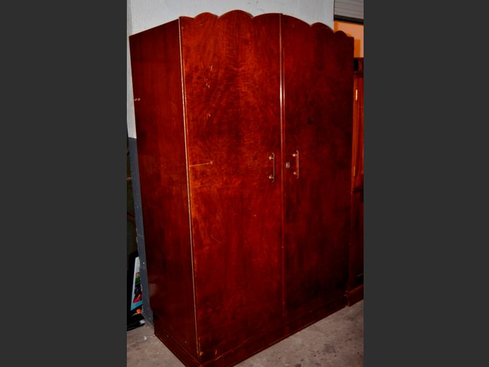 DECO IMBUIA FINISH 2-DOOR WARDROBE, 117 x 59 x 185cm