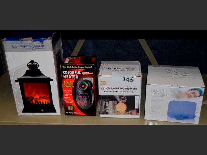 L.E.D. FIREPLACE LANTERN, MINI HEATER, HUMIDIFIER, etc [Untested]