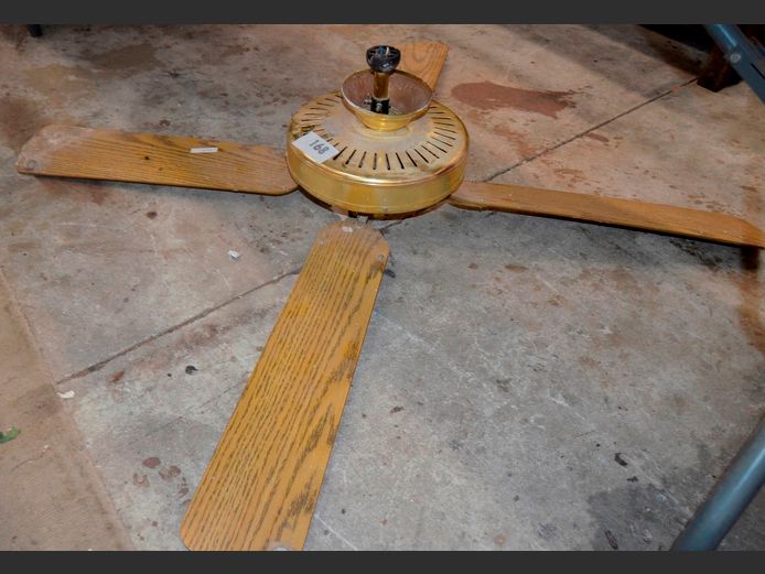 BRASS CEILING FAN [Untested]