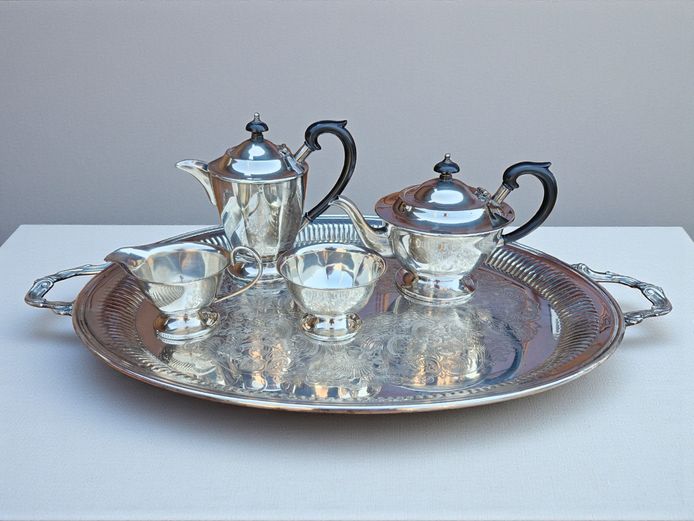 English Silver Plated Tea Service Set