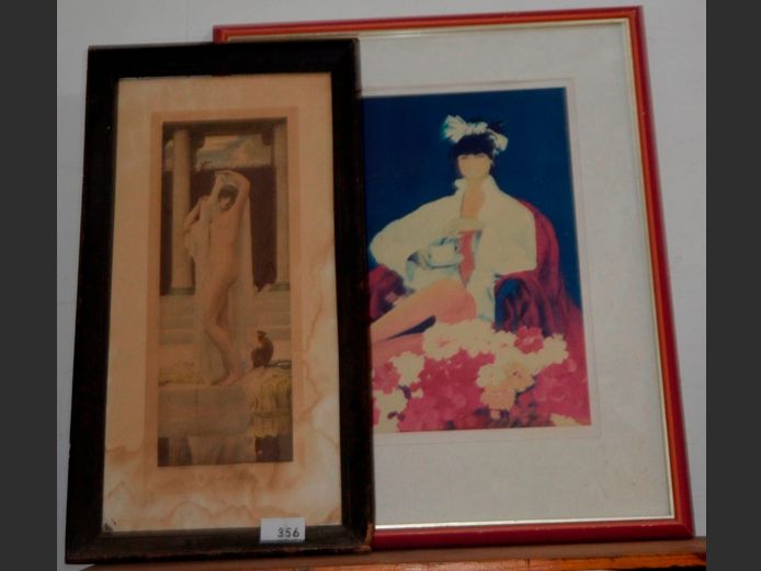 FRAMED PRINT "PORTRAIT OF A LADY" & THE BIRTH OF PSYCHE