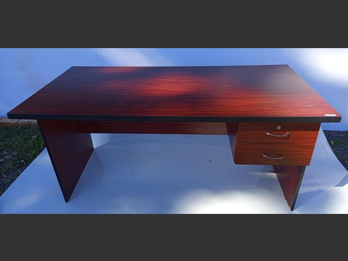 CHERRY FOIL 2-DRAWER DESK, 160 x 75 x 76cm