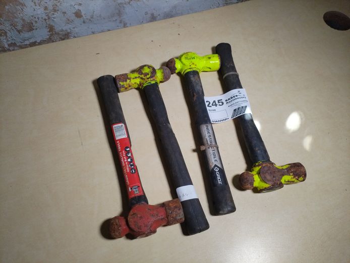 4 X BALLPEIN HAMMERS