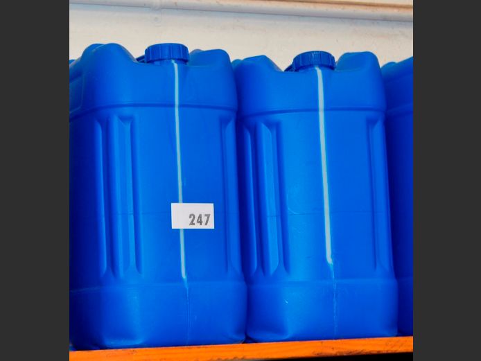 PAIR BLUE 20 LITRE PLASTIC CONTAINERS