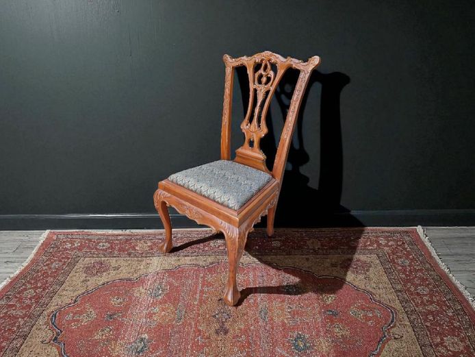 Chippendale Style Mahogany Occassional Chair