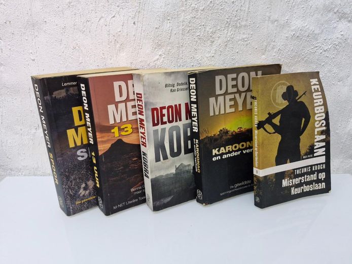 Set of 5 Afrikaans Books - Deon Meyer Thrillers & Theunis Krogh Keurboslaan