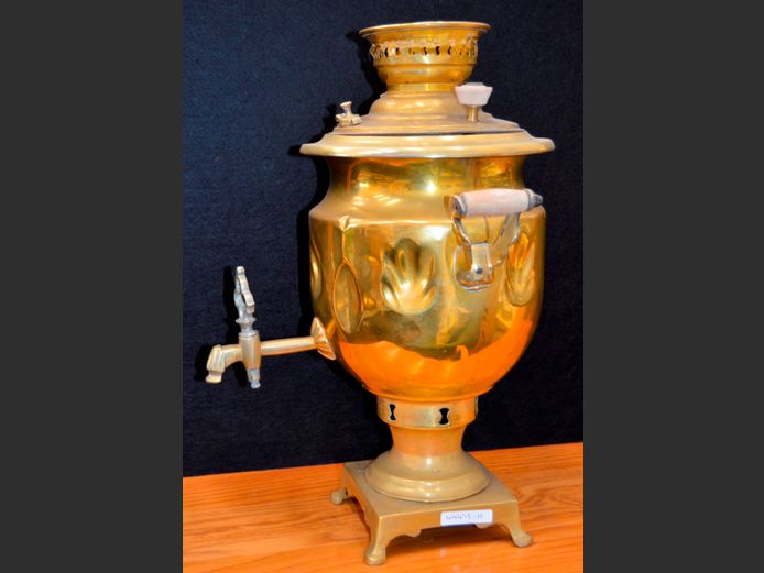 BRASS SAMOVAR, 44cm High [Lid needed]