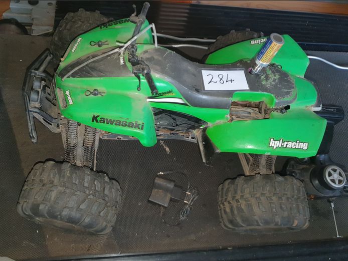 KAWASAKI PETROL REMOTE CONTROLLED QUAD BIKE [Untested]