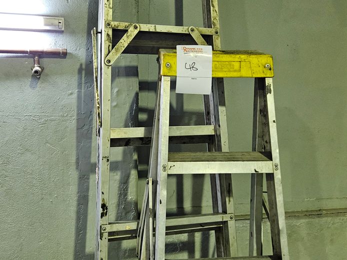2 X A-FRAME ALUMINIUM LADDERS 