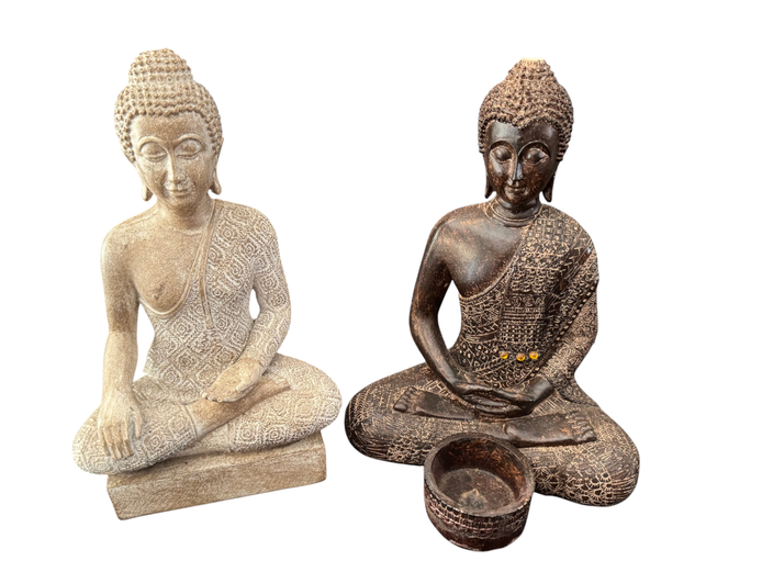 Decorative Buddha Ornament Set (2 Pieces)