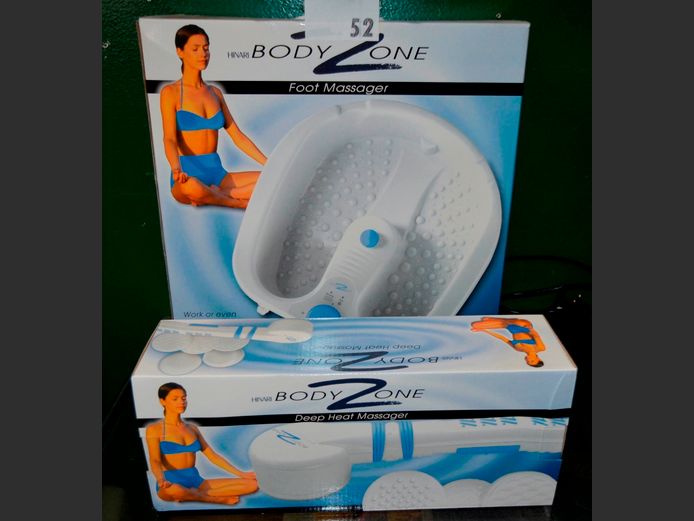 BODY ZONE FOOT MASSAGER [Working] & A DEEP HEAT MASSAGER [Untested]