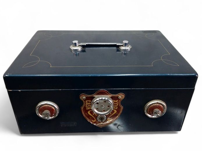 Vintage Style Metal Cash Box