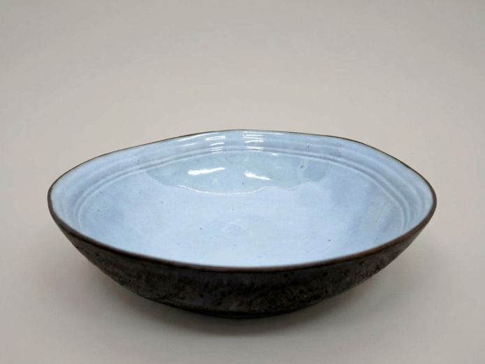 Contemporary Studio Pottery Hand-Thrown Glazed Ceramic Bowl