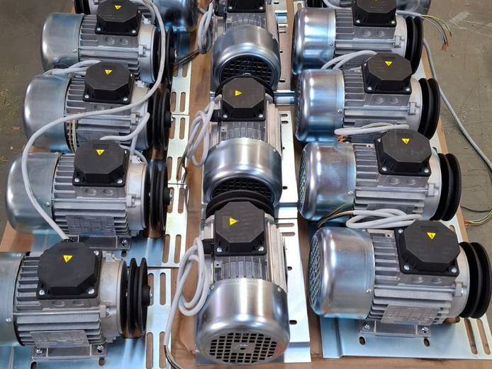 Electric motors: 0.5 HP x 16