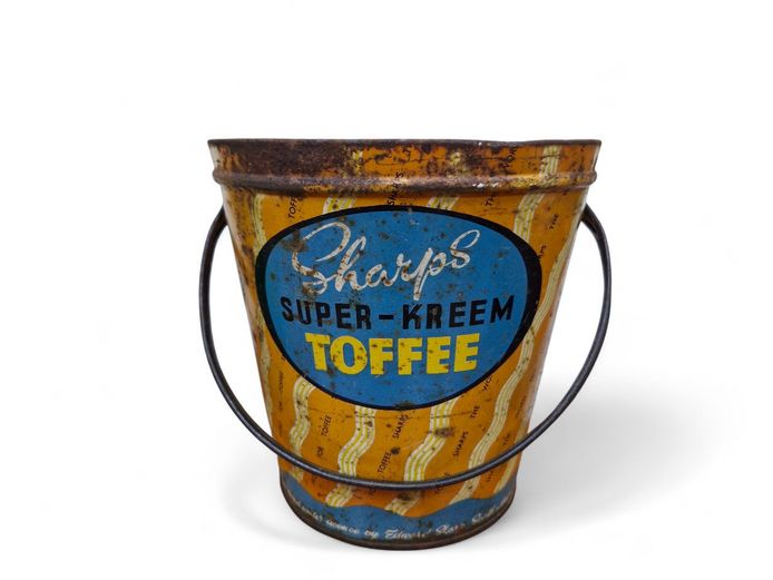 Vintage Sharp's Super Kreem Toffee Bucket