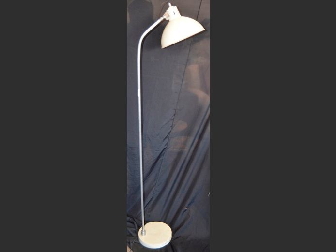 FLOOR LAMP WITH CREAM SHADE, 160cm High