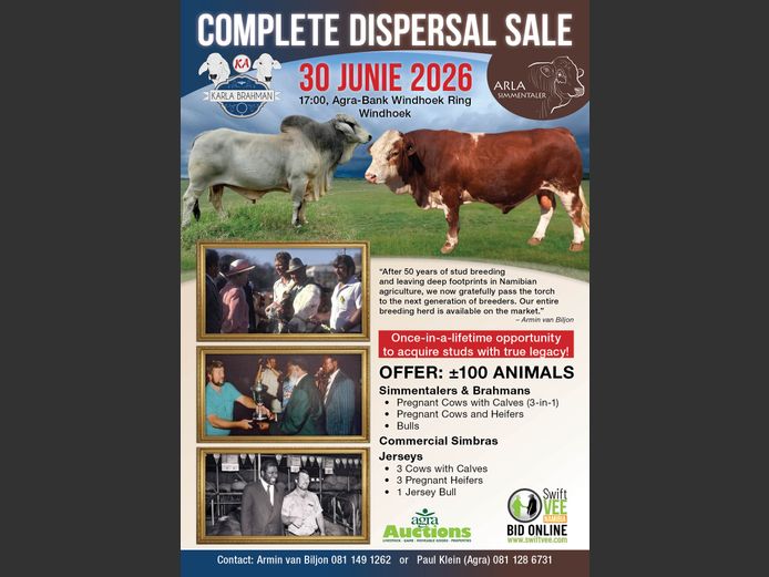 COMPLETE DISPERSAL SALE OF ARLA SIMMENTALER AND KARLA BRAHMAN