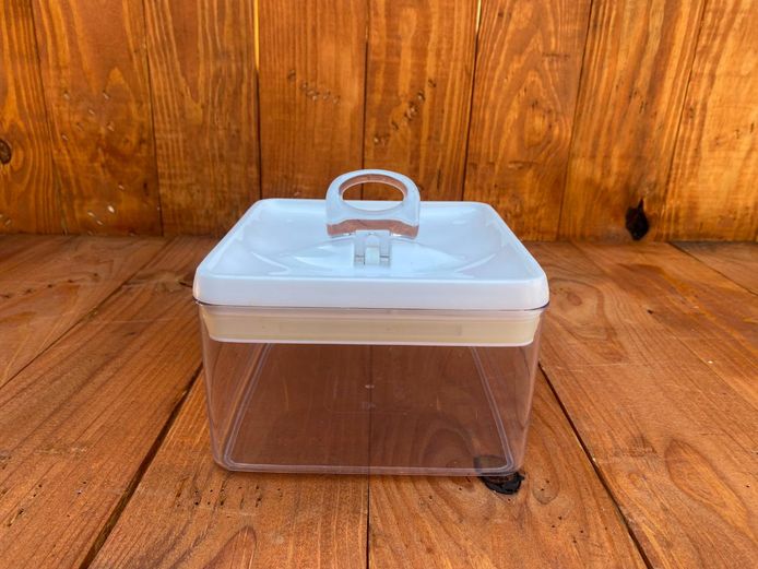 Felli Clear Plastic Airtight Kitchen Storage Canister - 3 Litre