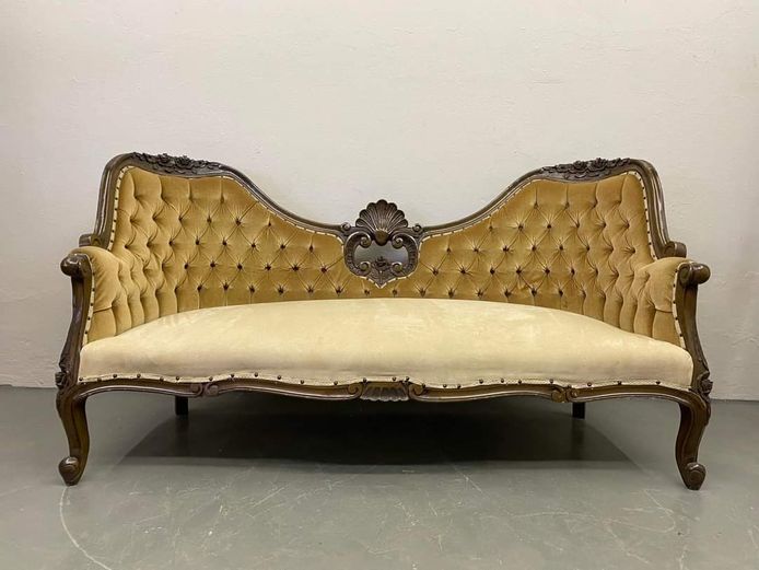 Victorian style settee
