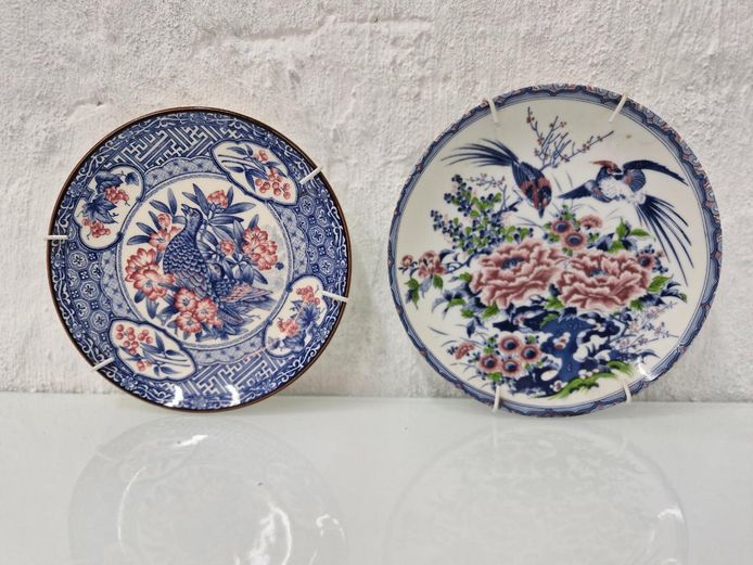 Pair of Japanese Imari Porcelain Wall Plates