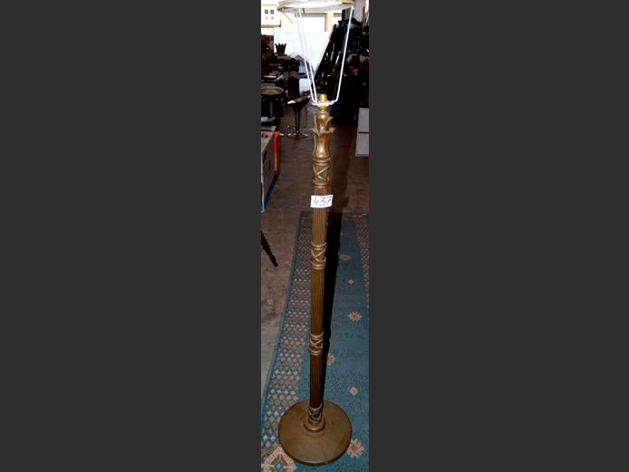 BRASS STANDING LAMP, 132cm High