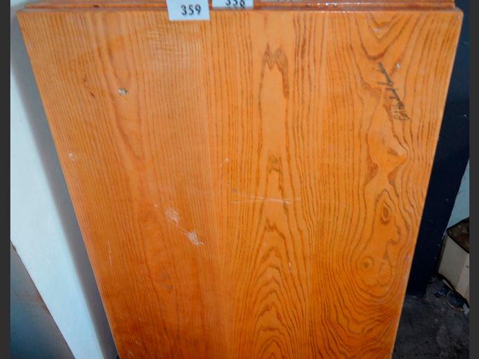STAINED OAK TABLE TOP, 110 x 75cm