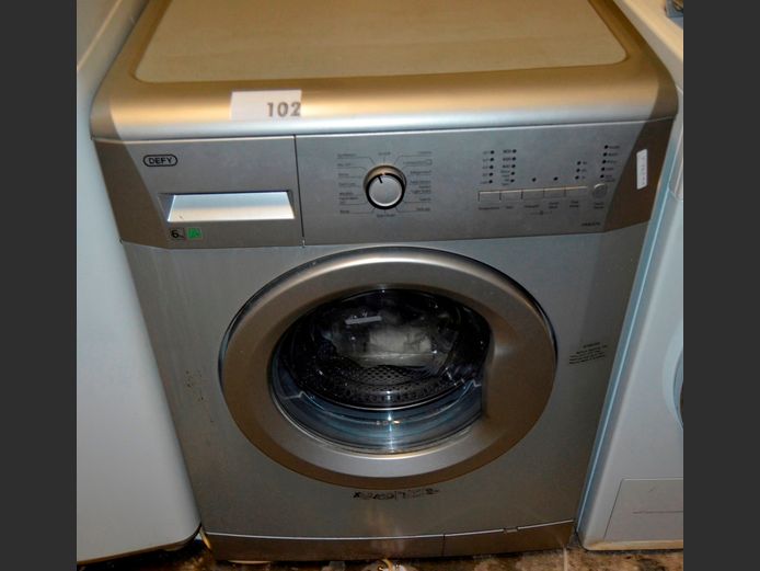 DEFY DAW374 METALLIC FINISH 6kg FRONT LOADING WASHING MACHINE [Switches on, faulty] [#: 413444503]