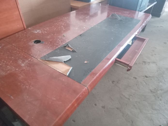 Wooden office desk