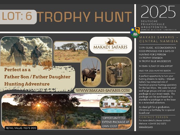 TROPHY HUNT | M A K A D I S A F A R I S -
C E N T R A L N A M I B I A