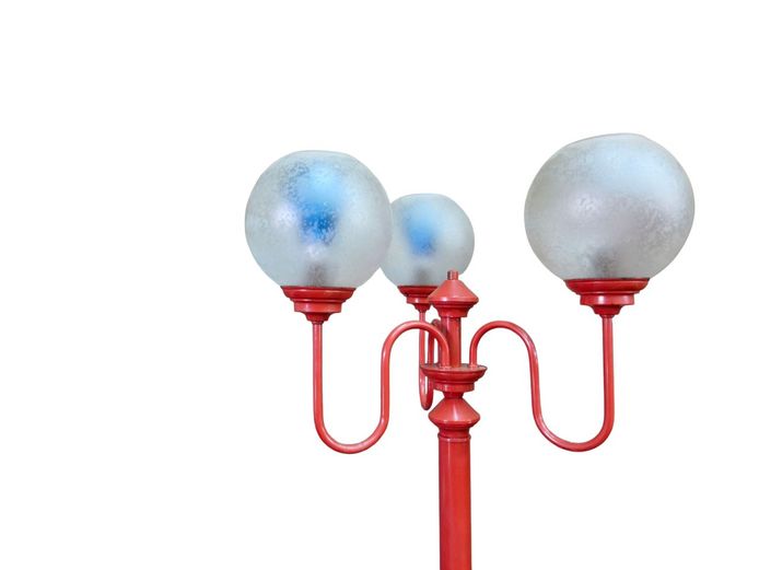 Unique Retro Tall Standing Metal 3-Bulb Lamp