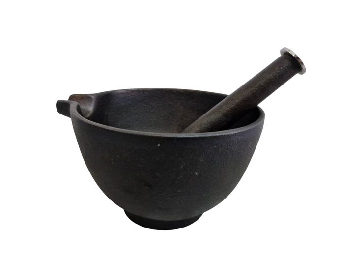 Vintage Cast Iron Mortar & Pestle