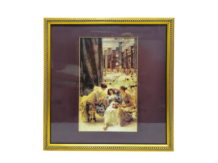 Framed Neoclassical Print After Sir Lawrence Alma-Tadema