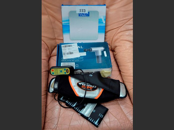 FACIAL MASSAGER, BATHROOM SCALE, etc [Untested]