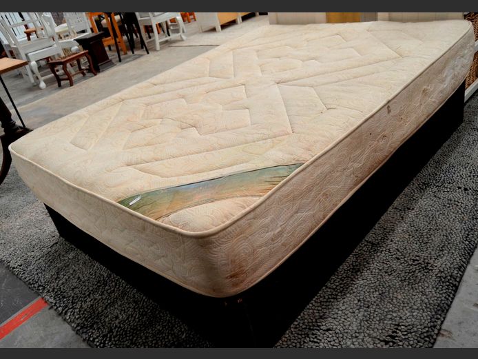 DOUBLE BED BASE & MATTRESS SET [Needs a very good clean]