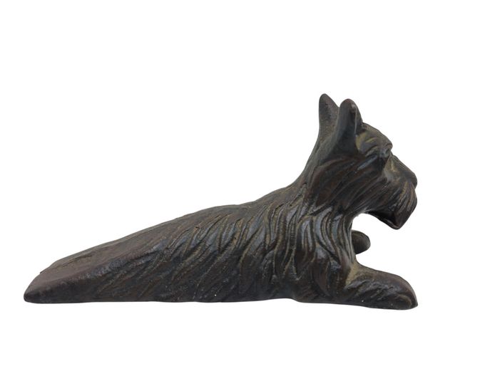 Vintage-Style Cast Iron Scottish Terrier Doorstop
