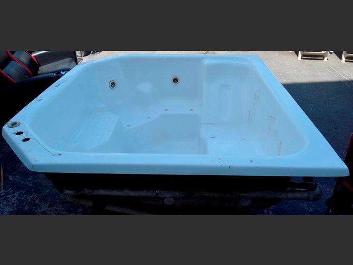 GLASS FIBRE JACUZZI, 195 x 178cm [Condition unknown]