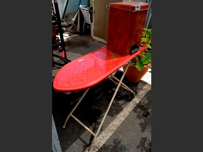 KROST VINTAGE STEEL DUST & A RED IRONING BOARD