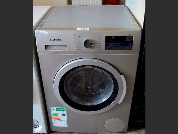 SIEMENS IQ100 METALLIC FINISH 8kg FRONT LOADING WASHING MACHINE [Switches on, untested further]