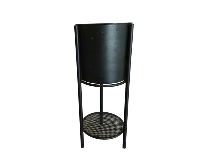 Modernist Tubular Metal Two-Tier Planter Stand