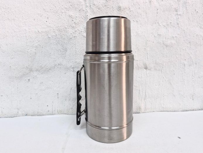 Stainless Steel Insulated Vacuum Thermos Flask with Carrying Handle