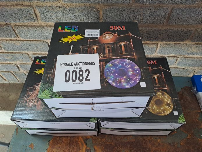 LOT OF 6 50M CHRISTMAS LED STRING LIGHTS 