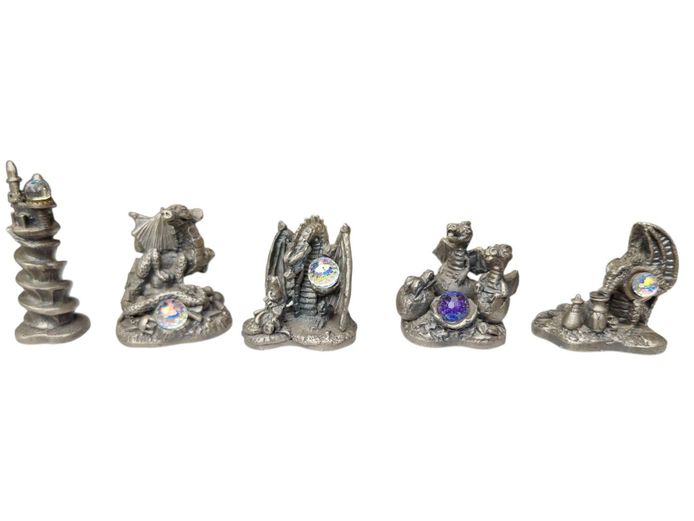 Collection of Miniature Tudor Mint's Pewter Figurines