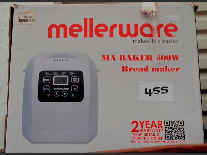 MELLERWARE BREAD MAKER [Switches on, untested further]