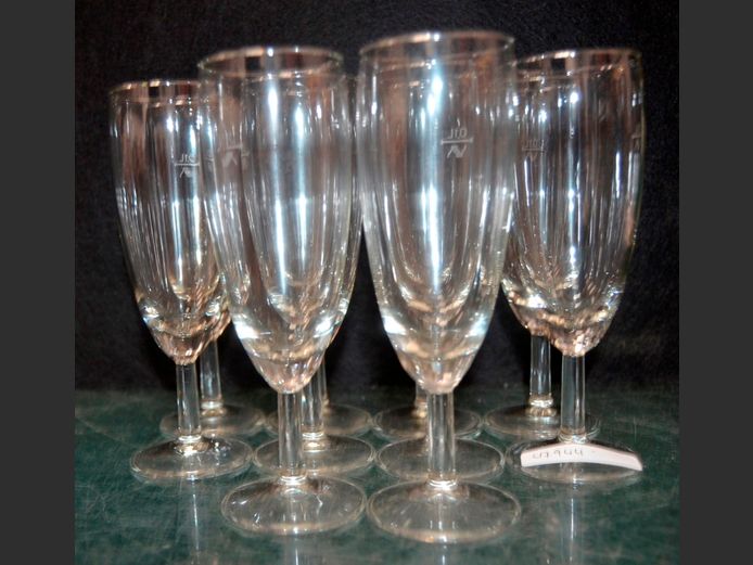SET OF 10 CHAMPAGNE FLUTES