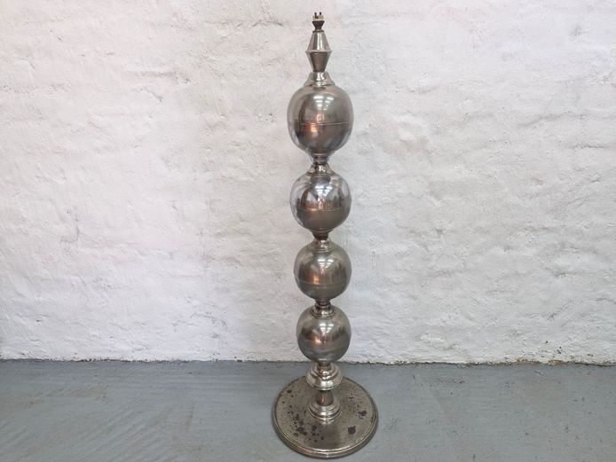 Mid-Century Modern Stacked-Sphere Floor Lamp Base