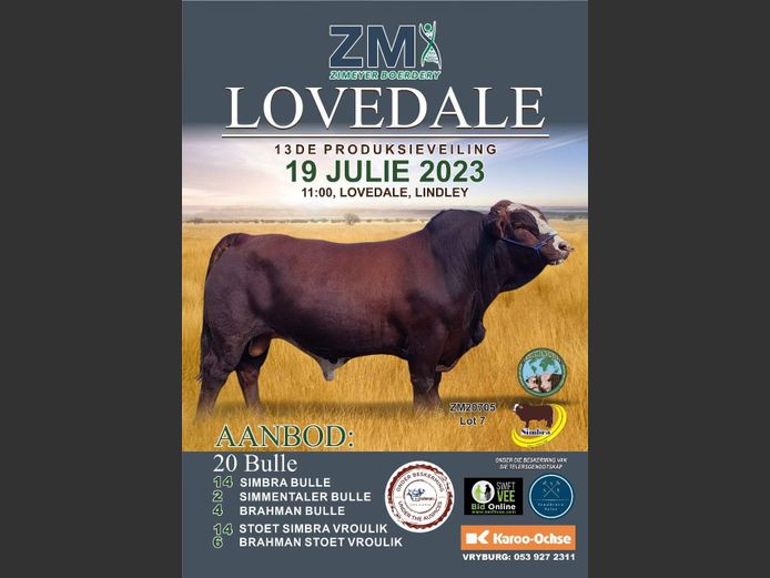 LOVEDALE 13DE PRODUKSIEVEILING