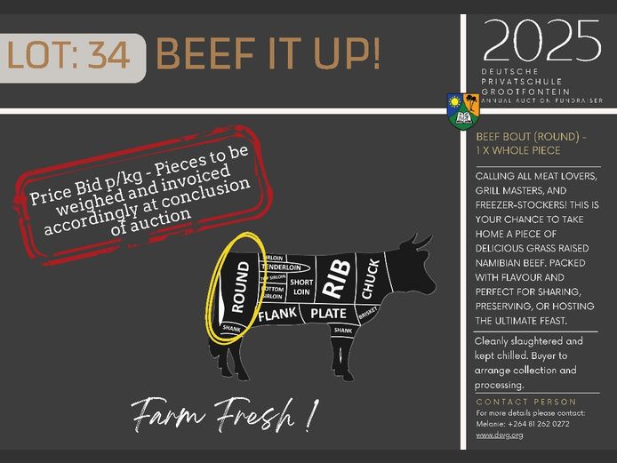 BEEF BOUT (ROUND) -1 X WHOLE PIECE