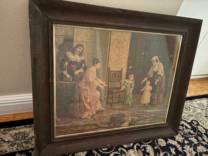 Vintage Artwork of Family 