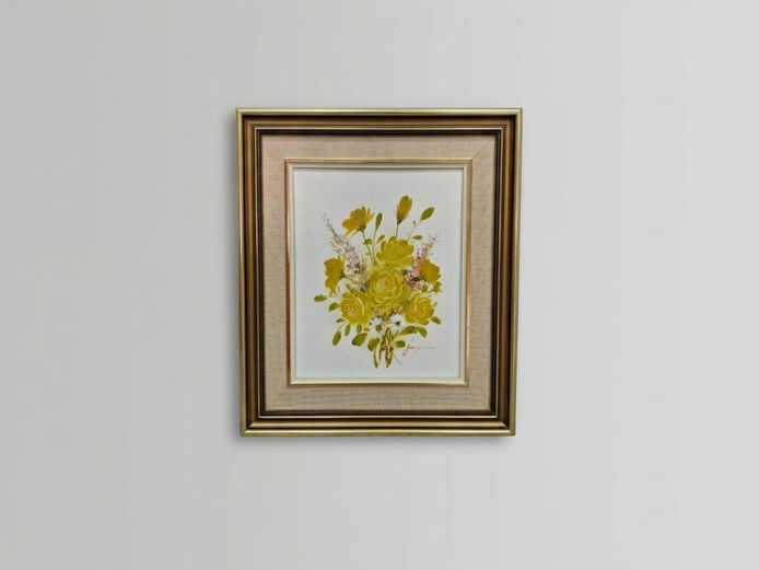 Floral Still Life with Yellow Roses by Jacqueline