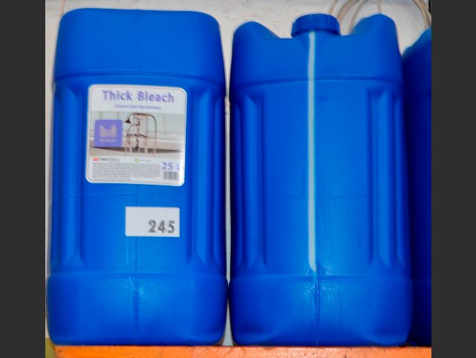 PAIR BLUE 20 LITRE PLASTIC CONTAINERS